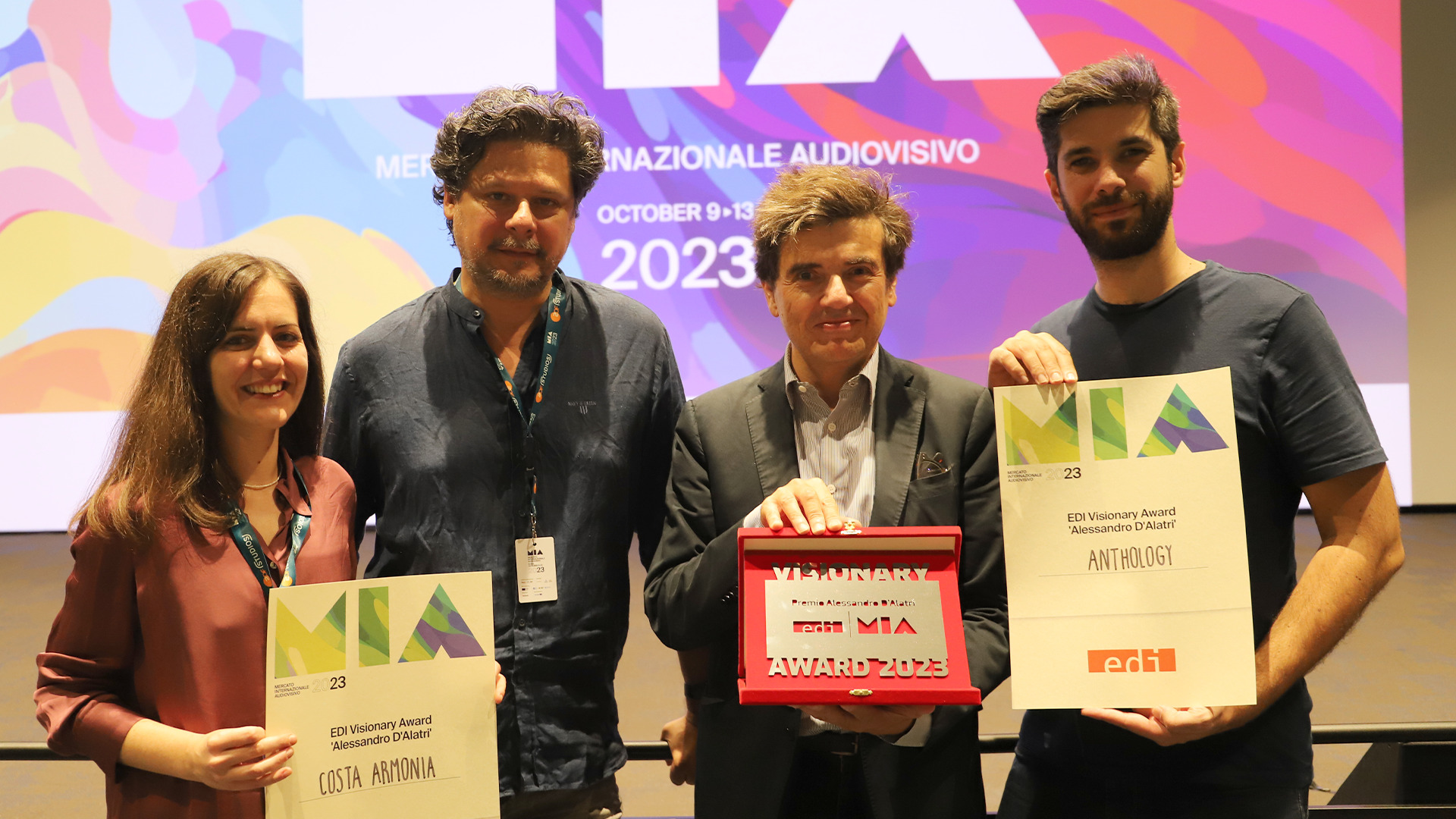 Premio EDI MIA Visionary Award “Alessandro D’Alatri”: vincono la serie “Costa Armonia” e il film “Anthology”
